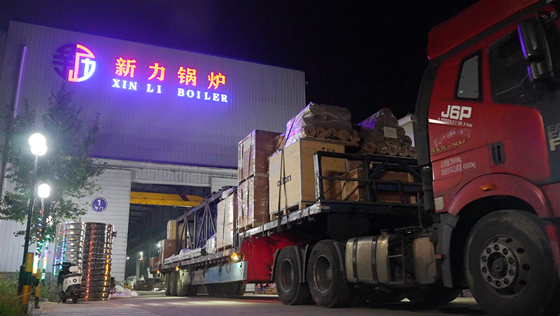 凌晨1点，问鼎国际锅炉的灯还亮着——为客户发出一台25吨生物质锅炉
